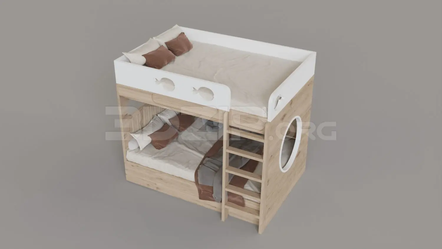 Child Bed — preview 1 (3dzip, CC0)