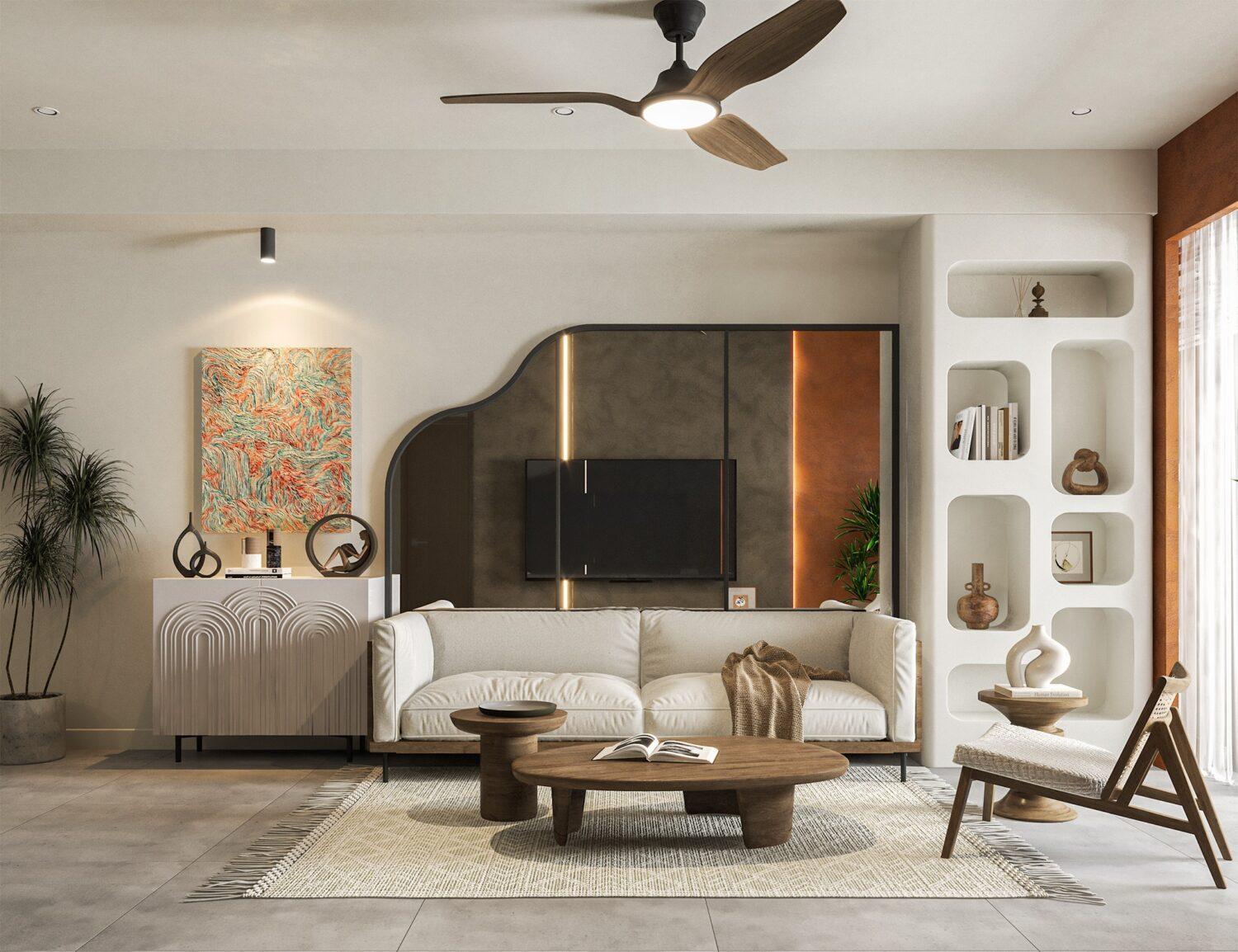 Living Room – Kitchen Interior