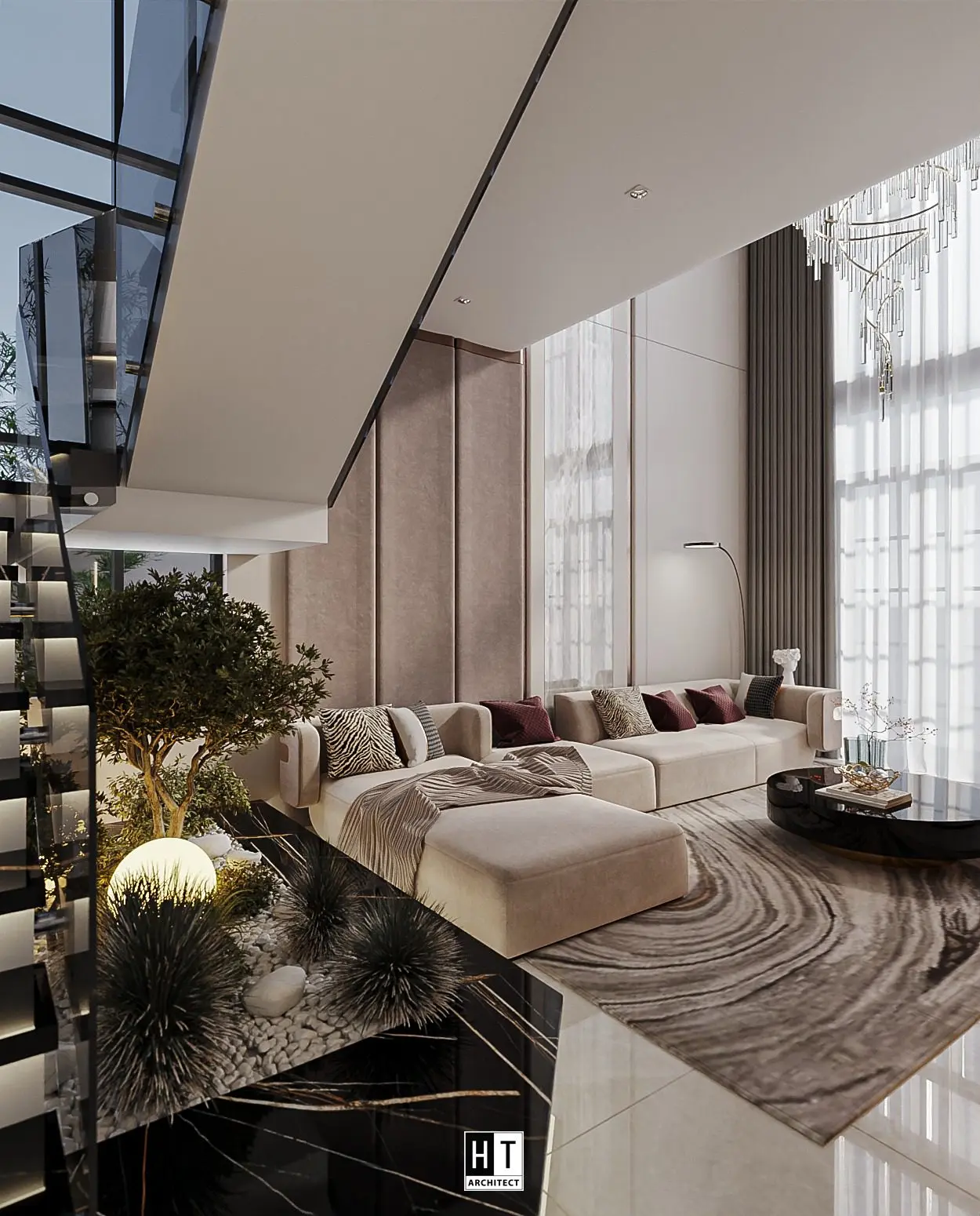 Living Room – Kitchen Interior