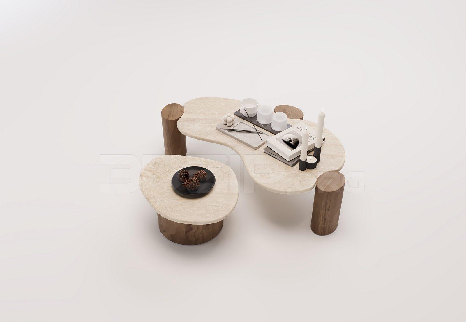 Tea Table Model for Interior Design