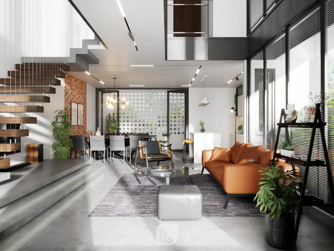 Living Room – Kitchen Interior