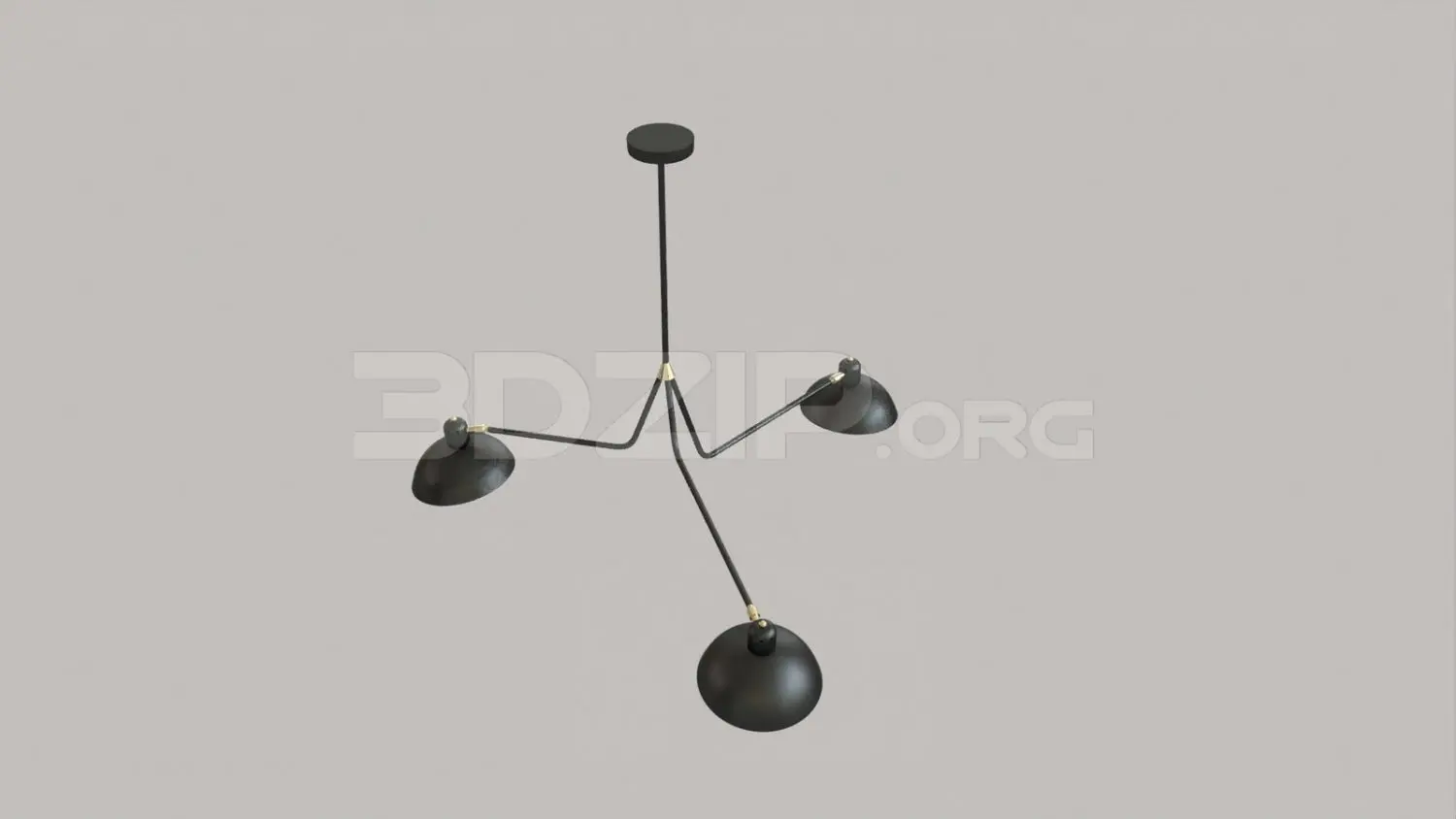 Ceiling Light — preview 1 (3dzip, CC0)