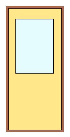Half Glass Door