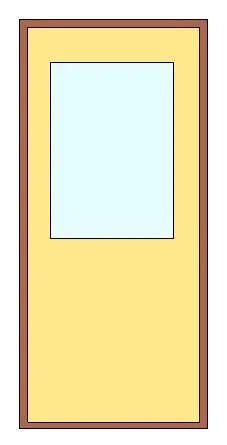Half Glass Door