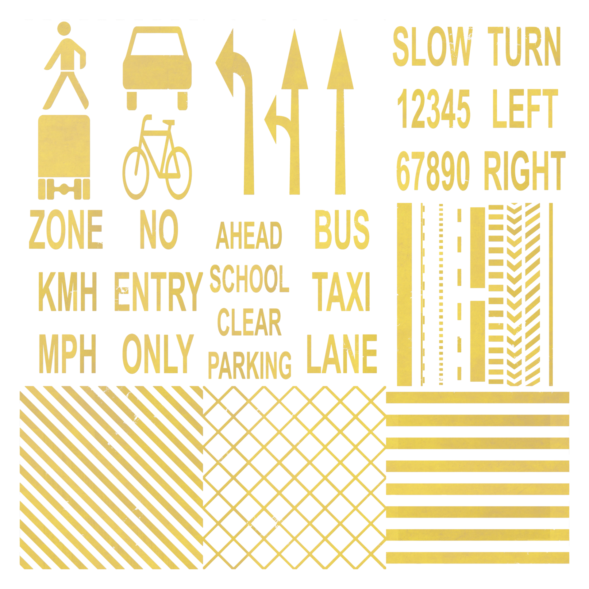 Road Lines 019 A