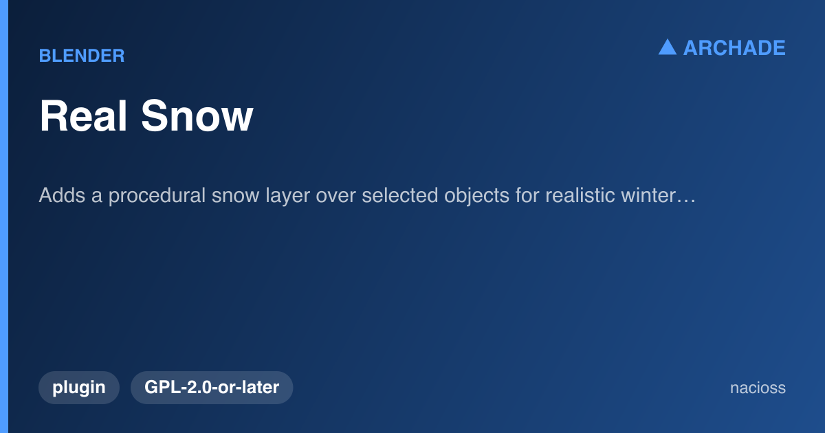 Real Snow