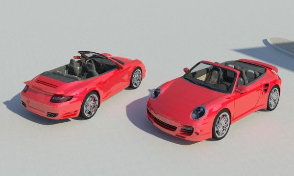 Porsche 911 Turbo Convertible - Car Automobile Vehicle