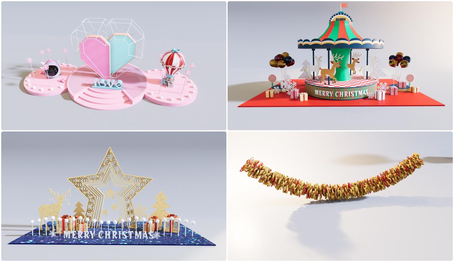 Christmas Decorative set — preview 1 (cgtips)