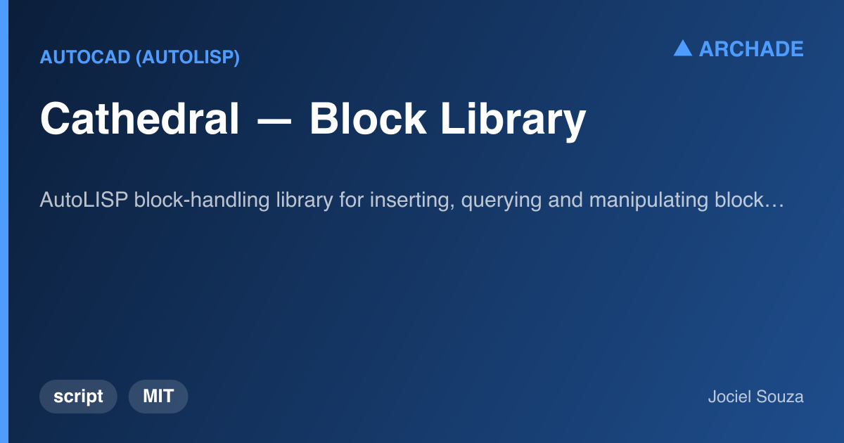 Cathedral — Block Library
