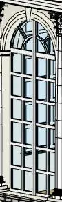 Classical tall arch window