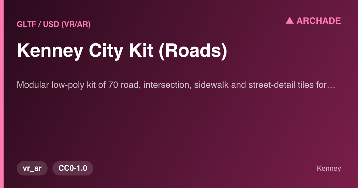 Kenney City Kit (Roads)