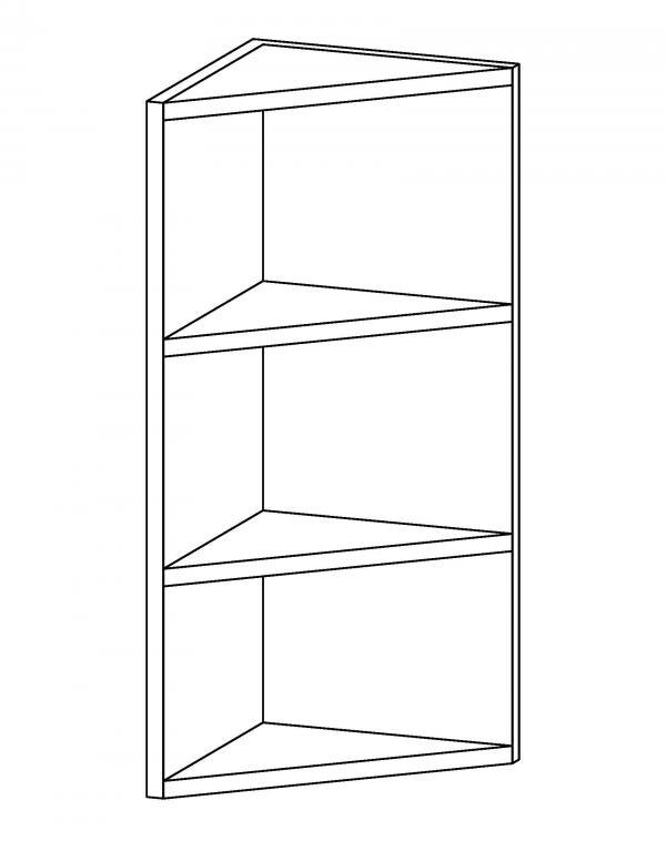 Upper Cabinet-45deg-open-shelves