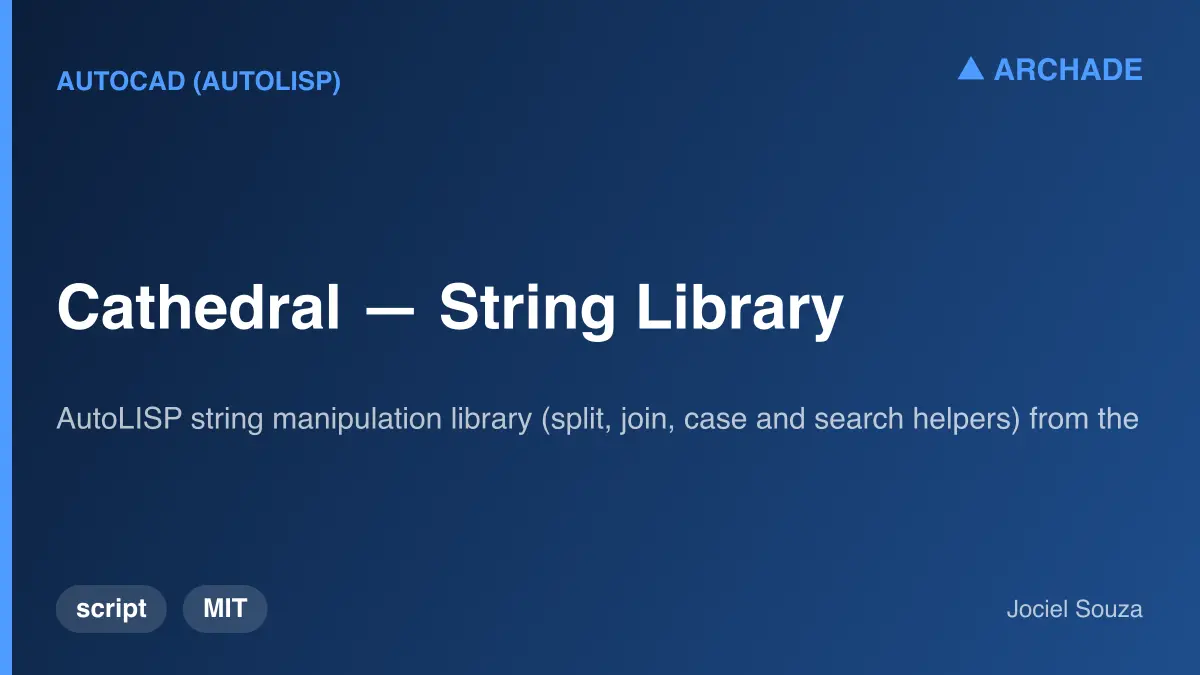 Cathedral — String Library