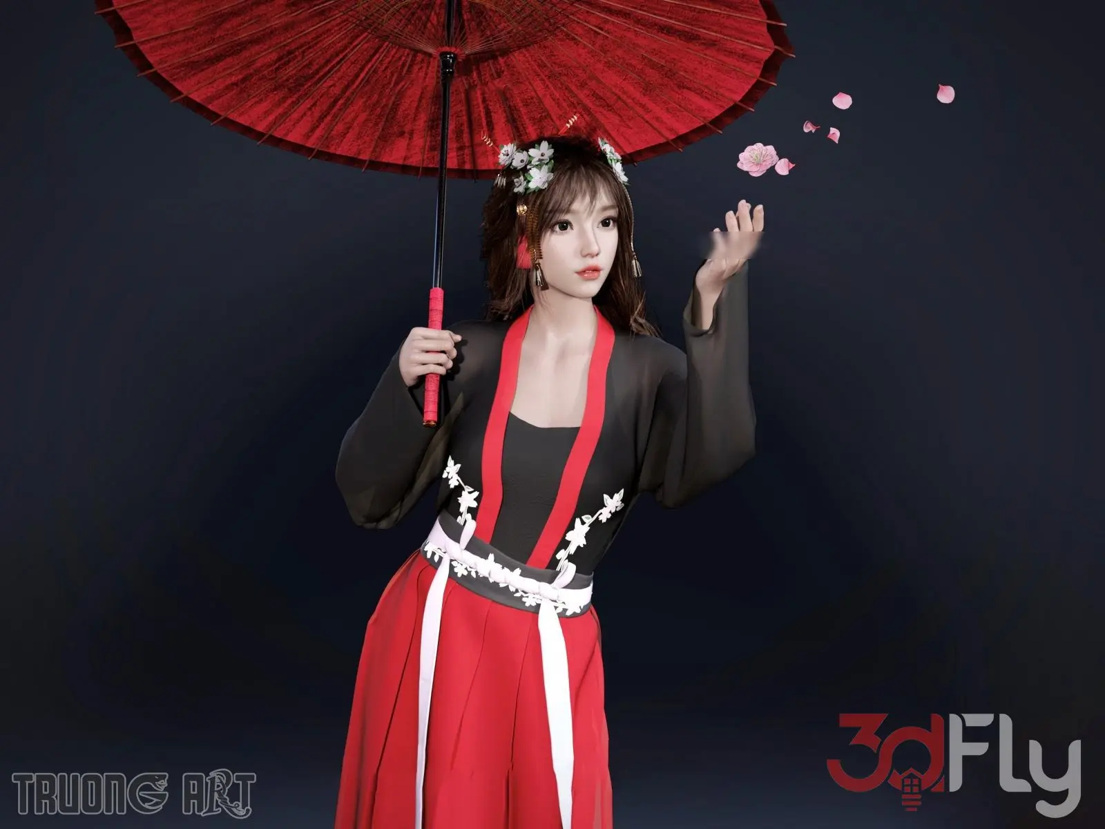 the model of the character Girl