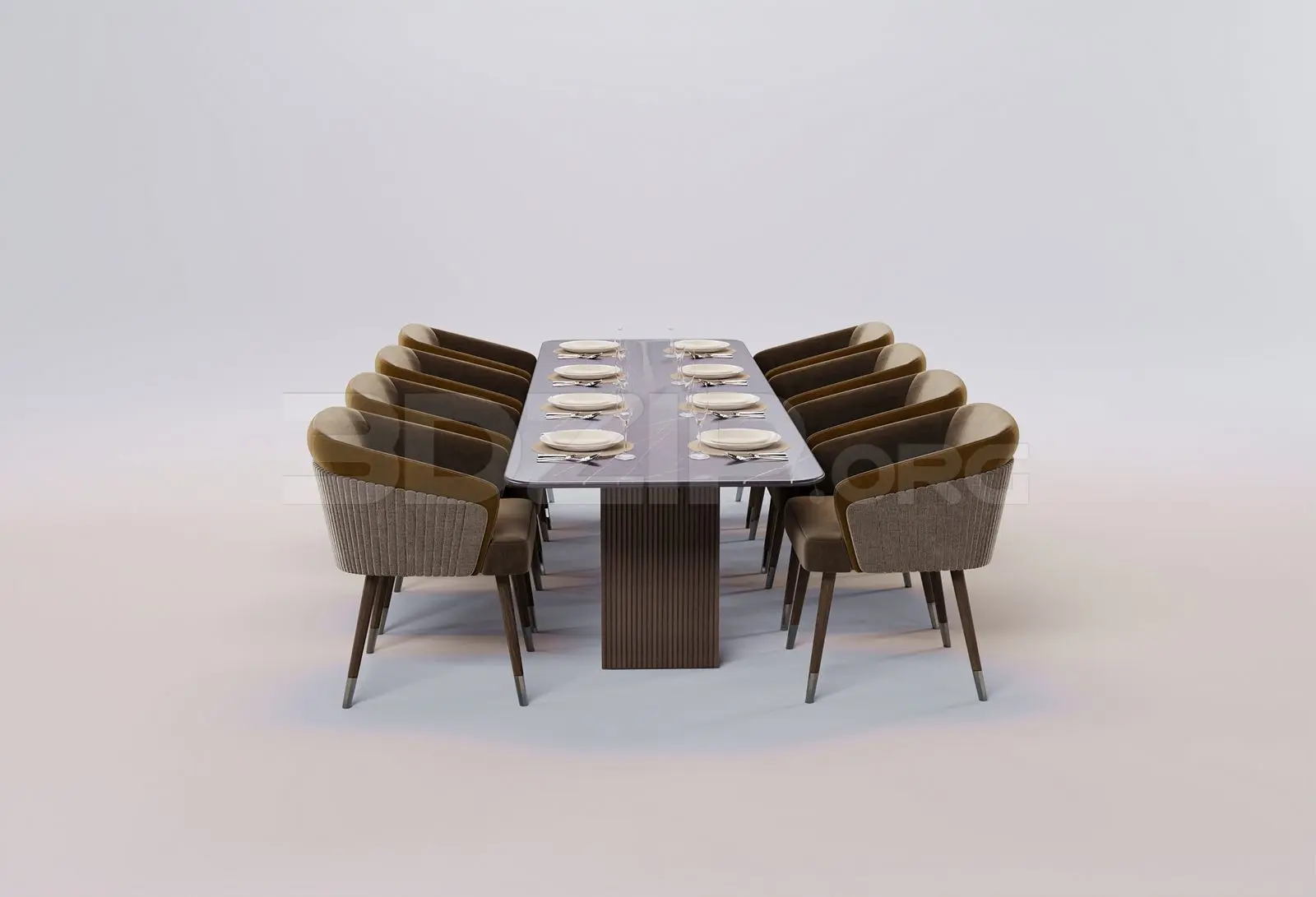 Dining Table And Chair — preview 1 (3dzip)