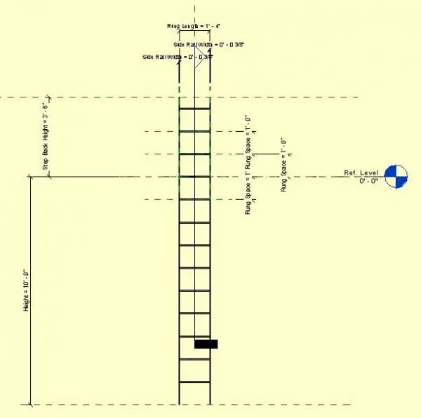 Step Back Ladder — preview 1, by brensel147 (RevitCity, CC0)