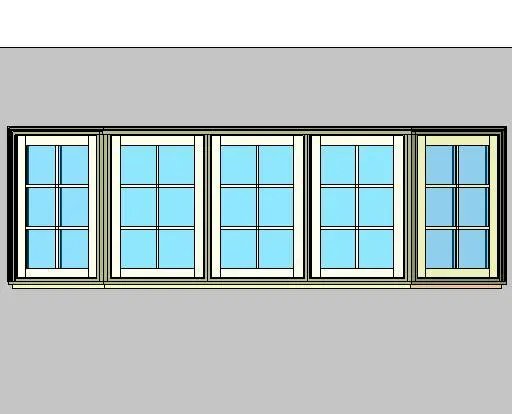 Kolbe Ultra Series Casement 5-Wide W Series 30 Degree Bay Units