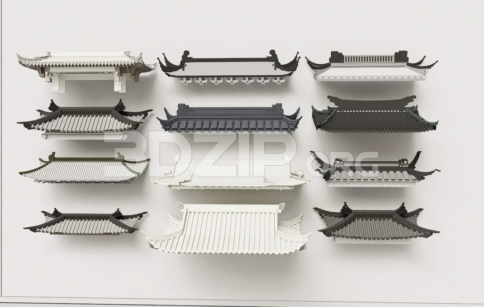 Traditional Asian Roof Collection