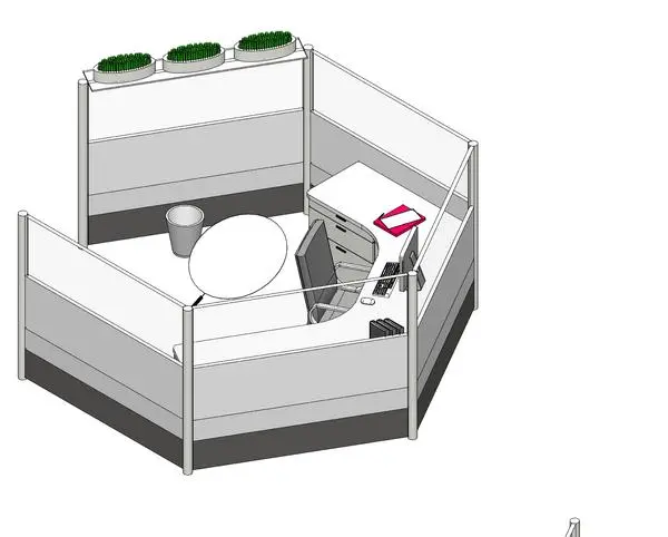 Teknion 80 Sq Foot Workstation