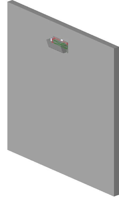 rectangular duct wall cap - Greenheck — preview 1, by Kristin Kerridge (RevitCity, CC0)