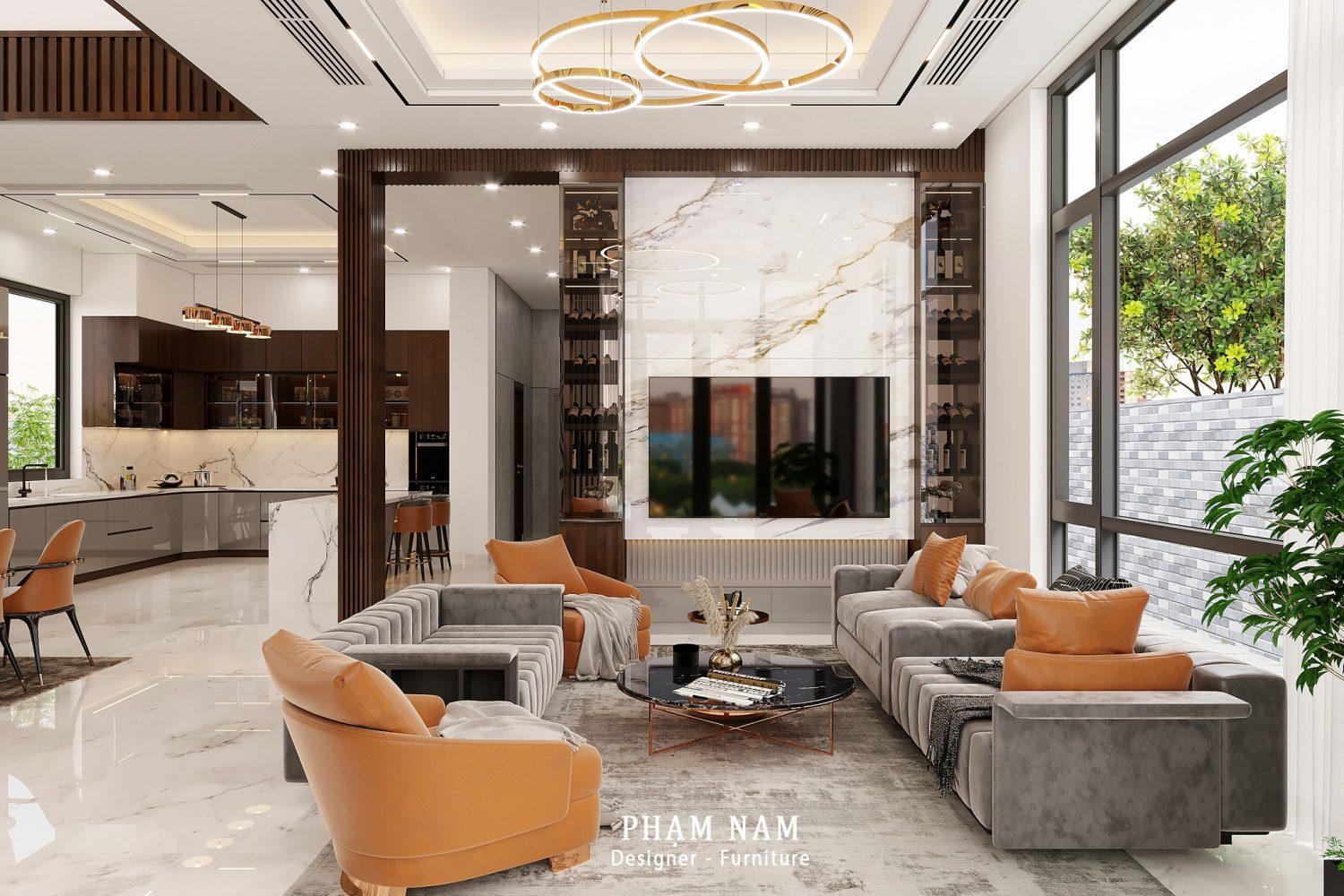 Living Room – Kitchen Interior