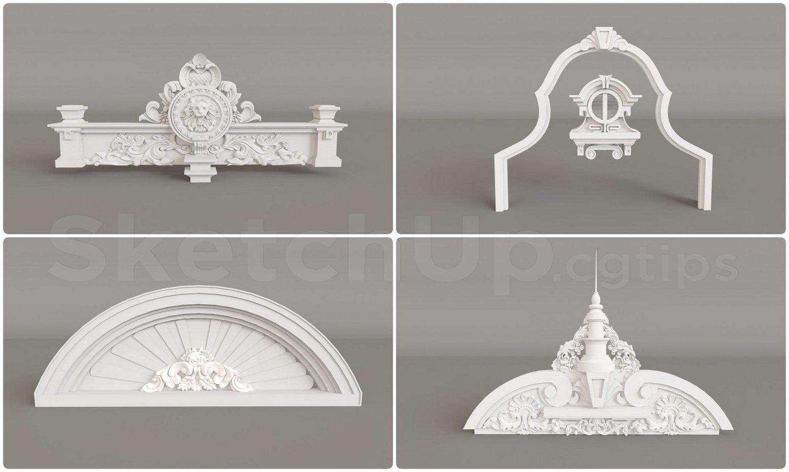 Neoclassical Roof Cap