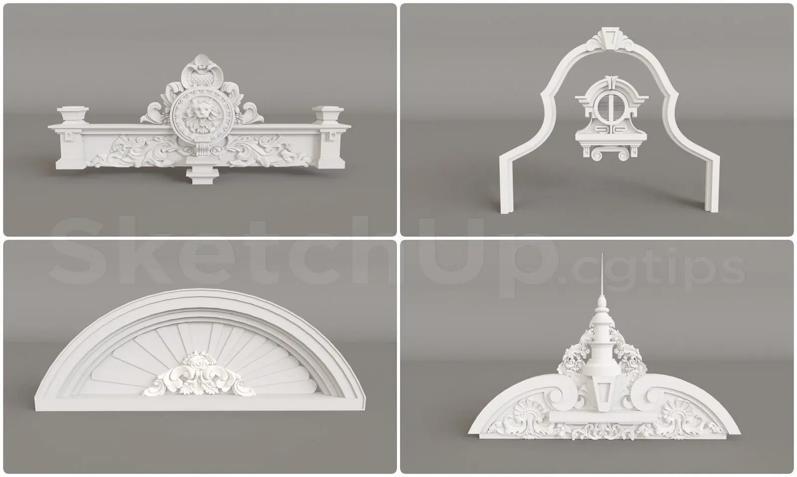 Neoclassical Roof Cap