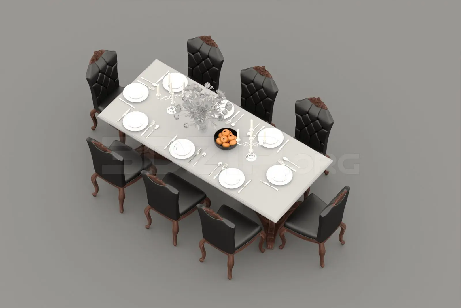 Dining Table And Chair — preview 1, by Le Xuan Tai (3dzip)