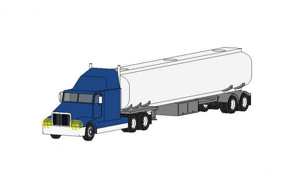 Semi Truck - Oil Tanker