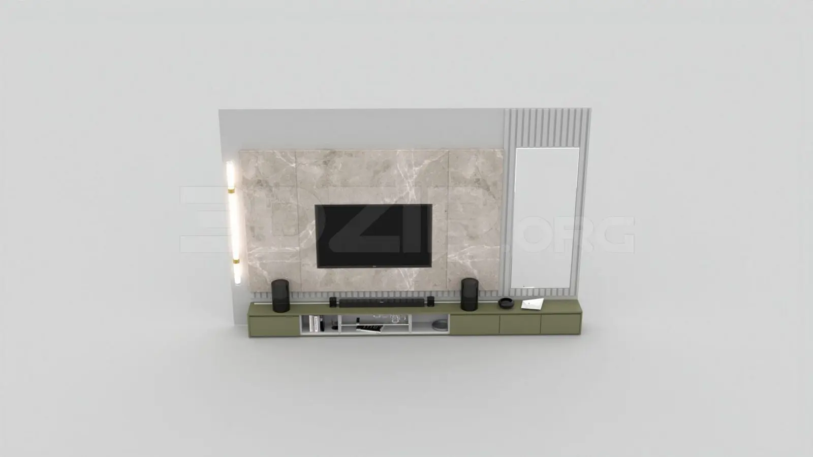 TV Cabinet — preview 1, by Long Dinh (3dzip, CC0)