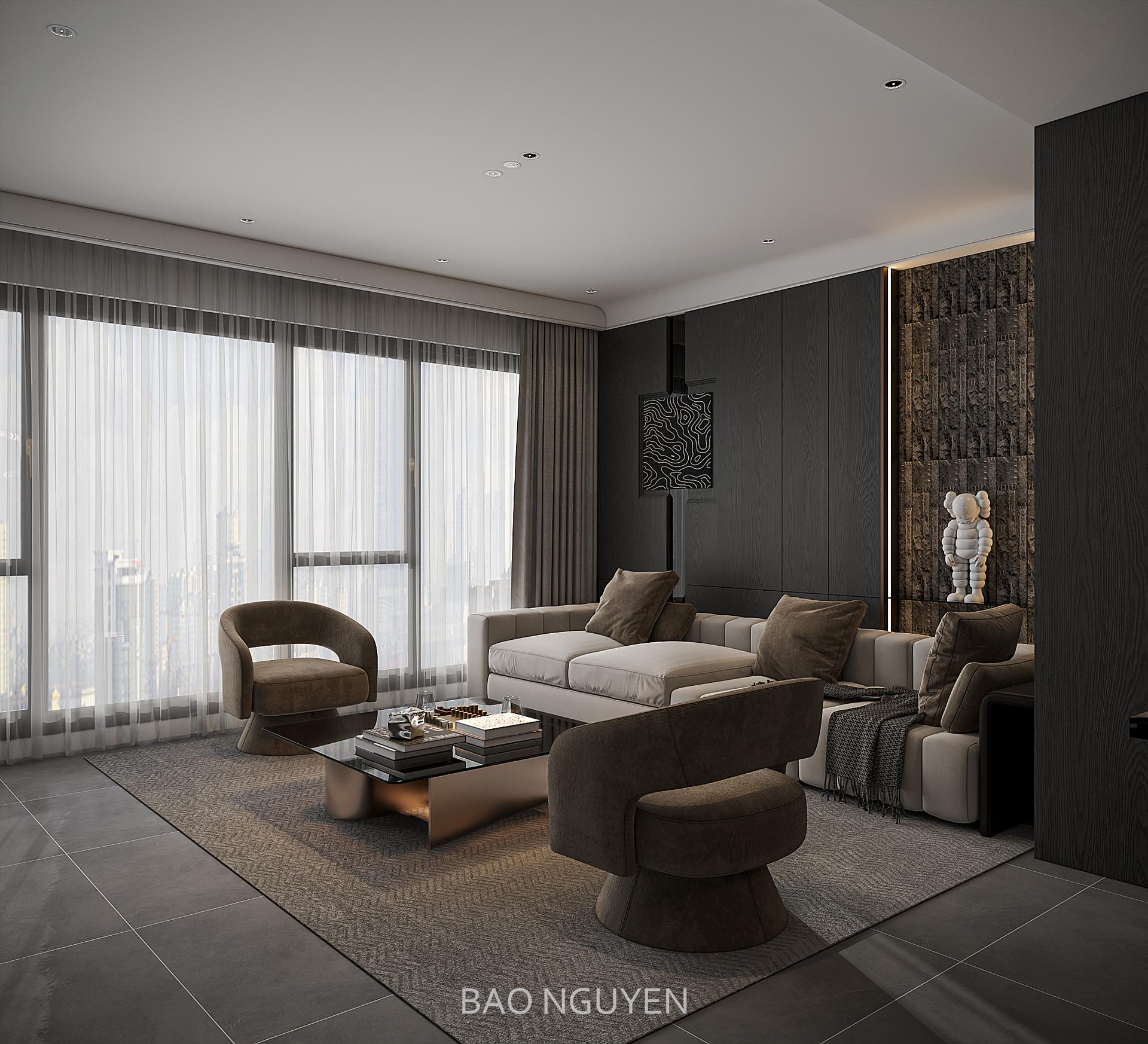 Living Room – Kitchen Interior