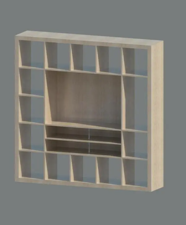 EXPEDIT TV Shelving — preview 1, by sniksder (RevitCity, CC0)