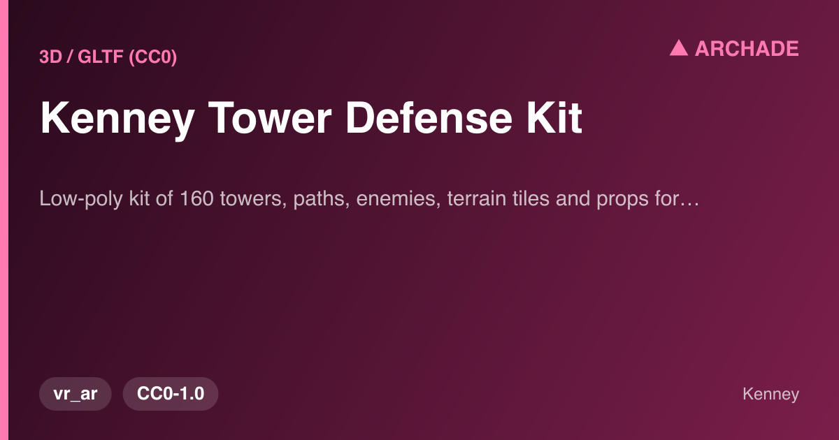 Kenney Tower Defense Kit