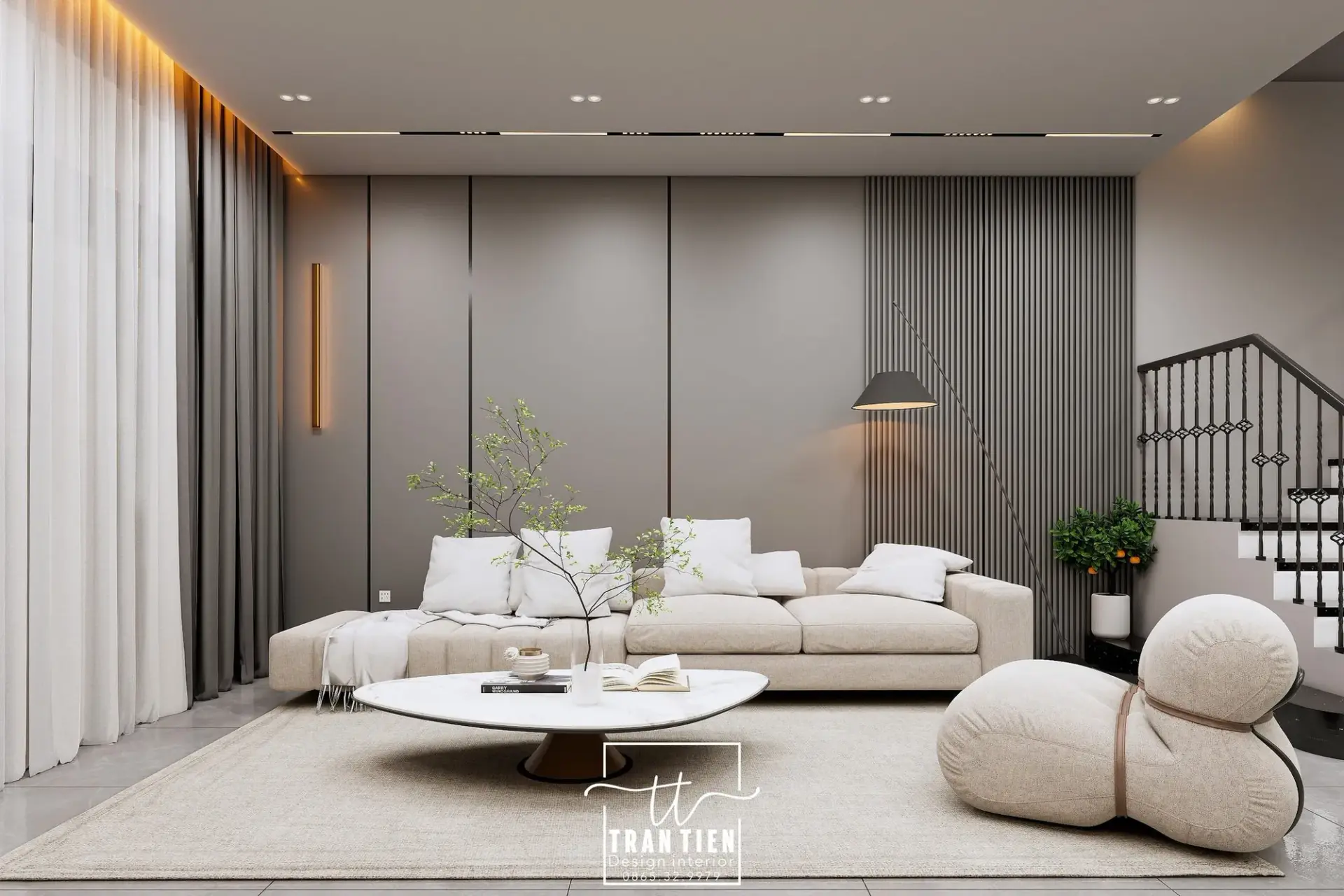 Living Room – Kitchen Interior