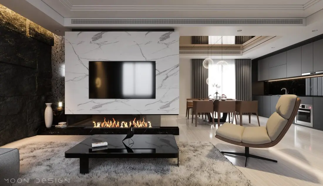 Interior Kitchen – Livingroom 265 Scene