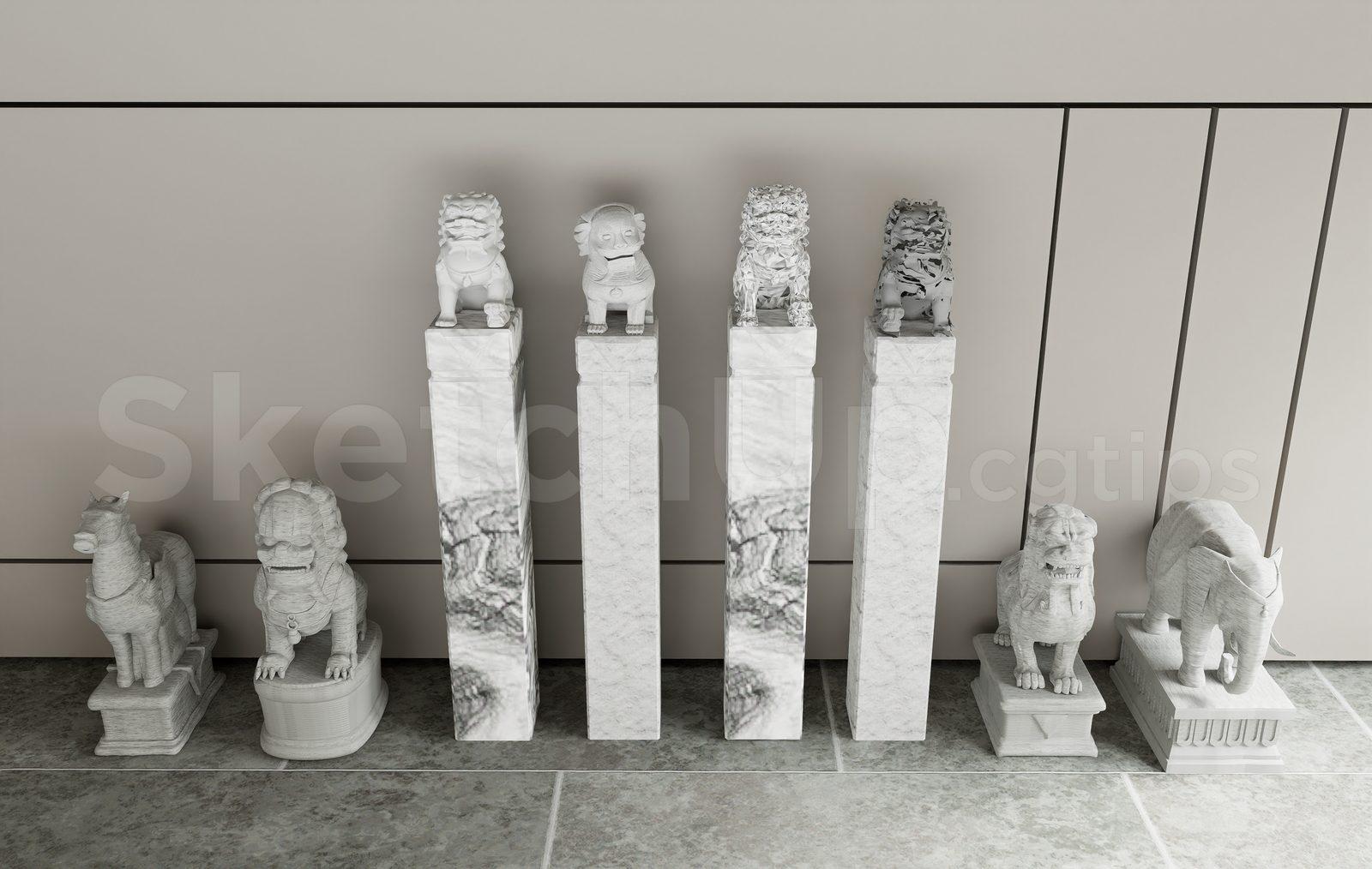 Chinese Style Column