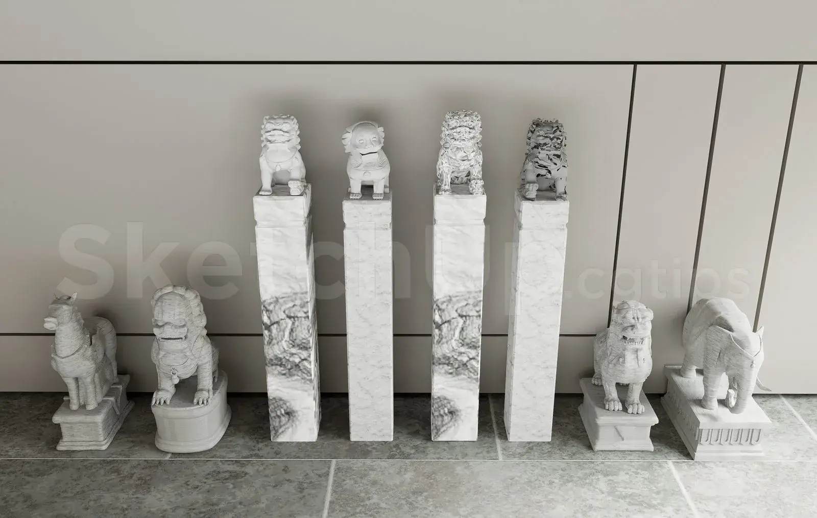 Chinese Style Column