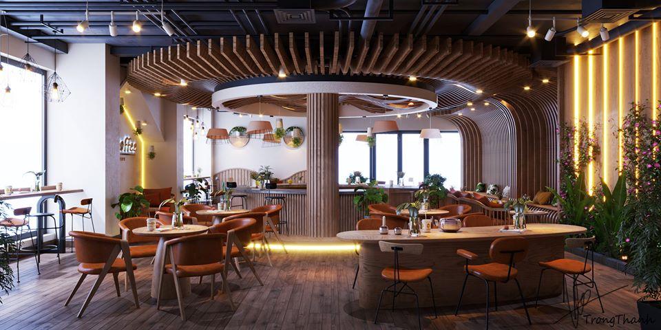 Interior Coffee room Scene