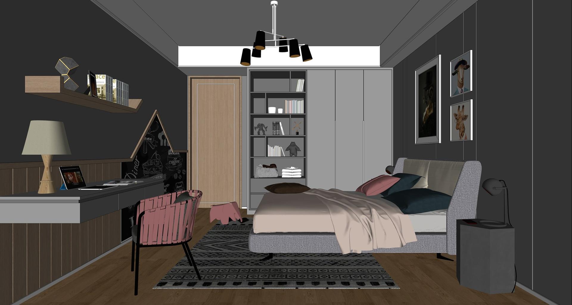 Interior Bedroom Scene