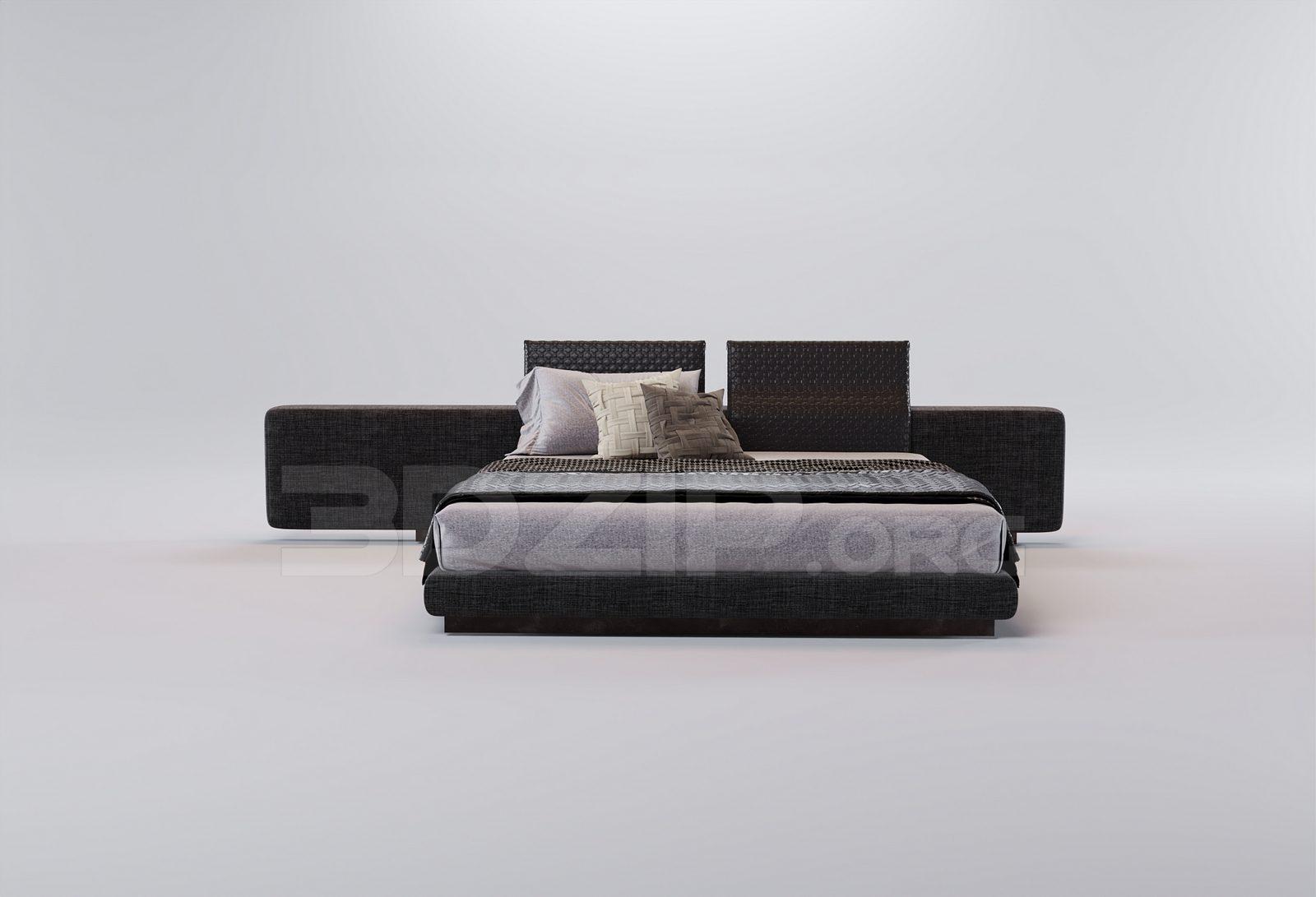 Bed — preview 1 (3dzip, CC0)