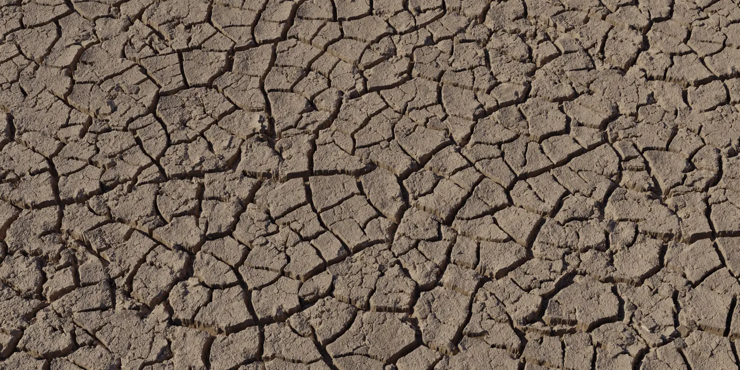 Mud Cracked Dry Riverbed 2