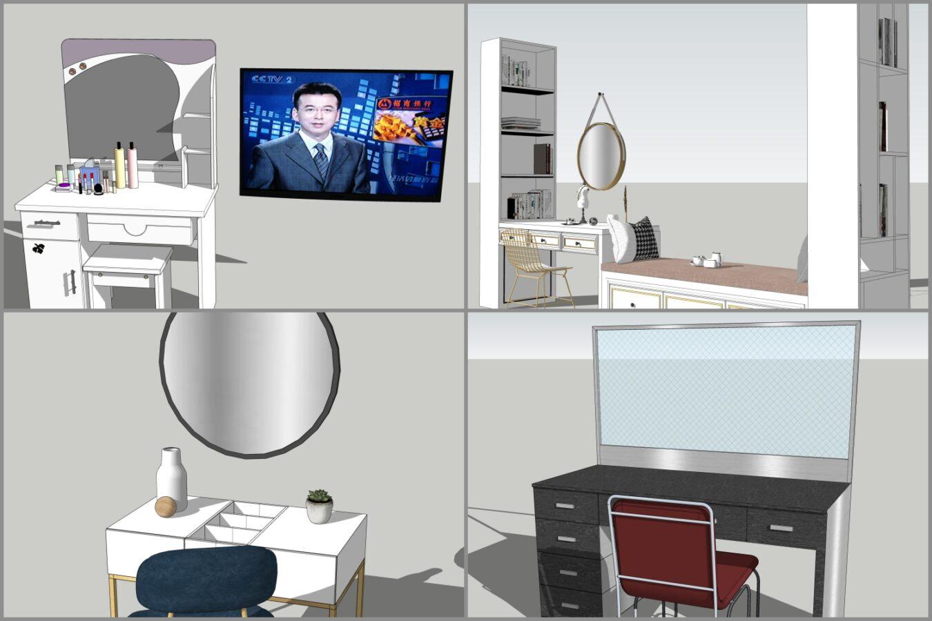 Combo Makeup Desk