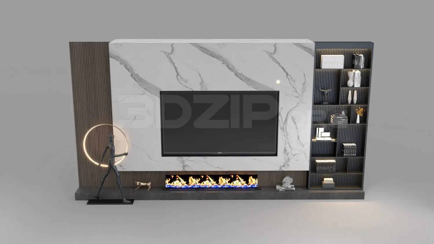 TV Cabinet — preview 1 (3dzip, CC0)