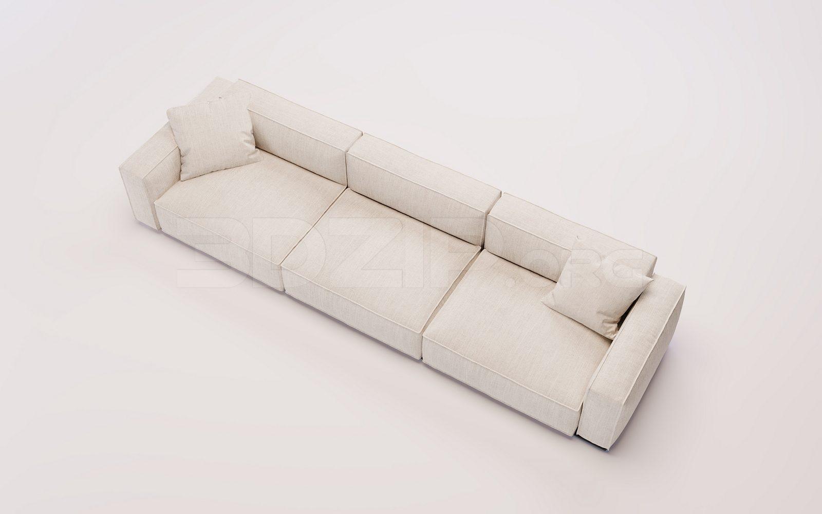 Sofa 3D Model for Interior Projects — preview 1 (3dzip)