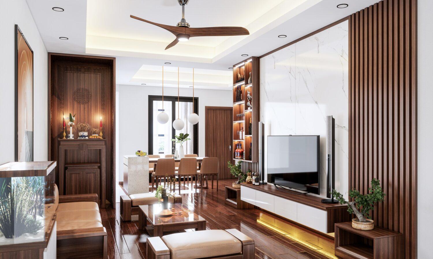Living Room – Kitchen Interior
