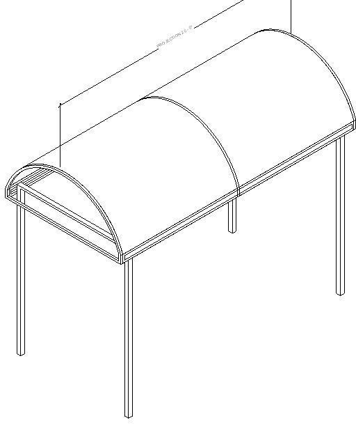 Curved Entrance Canopy