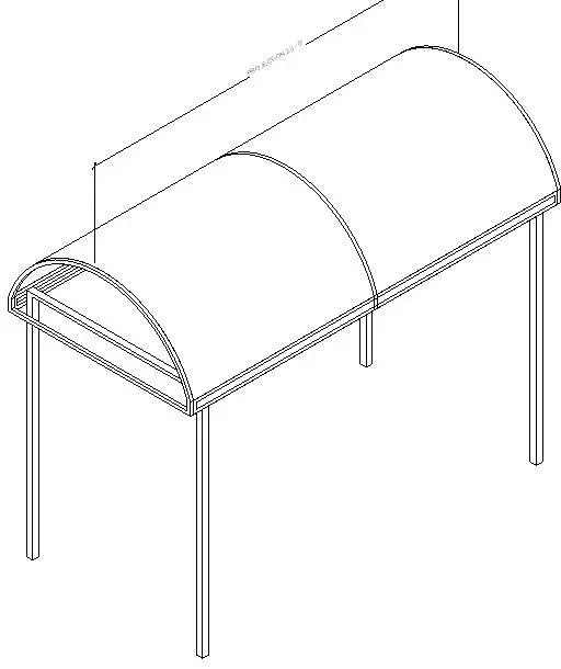 Curved Entrance Canopy