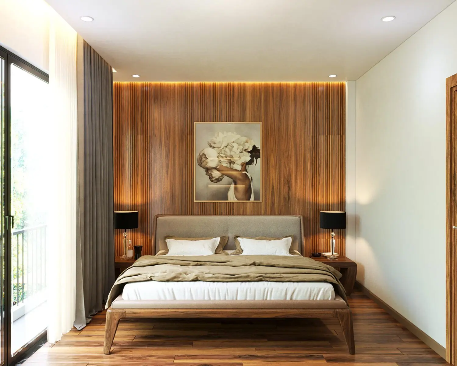 Bedroom Interior — preview 1, by Mai Long (3dzip)