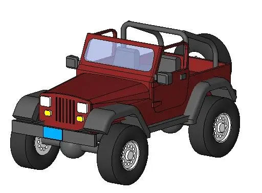 3d car An off-road jeep