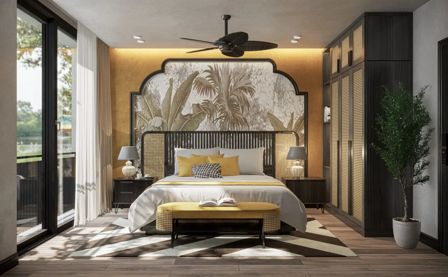 Indochine Bedroom Interior